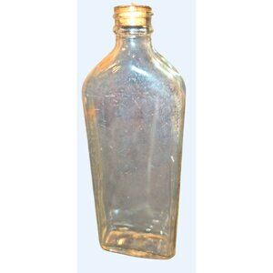 Antique Glass Bottle Embossed Dr. Caldwell Clear Cork